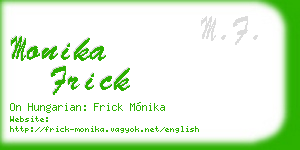 monika frick business card