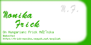 monika frick business card